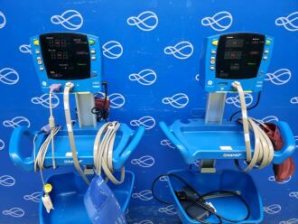 2 x GE Carescape V100 Dinamap Vital Signs Monitor on Rollstand - 2