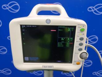 GE Dash 3000 Patient Monitor on Rollstand - 2