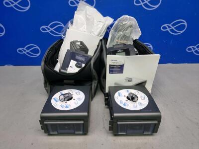 2 x Philips Respironics BiPAP S/T C Series International 30 and 2 x Philips Respironics System One Heated Humidifier