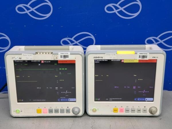 2 x Mindray iPM10 Patient Monitor