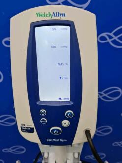 1 x Welch Allyn 42N0B and 1 x 42NTB Spot Vital Signs Monitor on Rollstand - 2