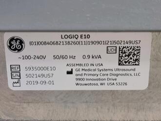 GE Logiq E10 Ultrasound System - 5