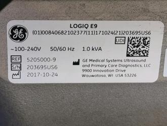 GE Logiq E9 Ultrasound System with XDclear - 5