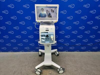 Draeger Evita Infinity V500 Ventilator with Infinity C500 Monitor on Trolley