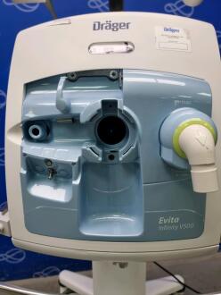 Draeger Evita Infinity V500 Ventilator with Infinity C500 Monitor on Trolley - 5