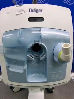 Draeger Evita Infinity V500 Ventilator with Infinity C500 Monitor on Trolley - 5