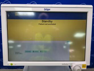 Draeger Evita Infinity V500 Ventilator with Infinity C500 Monitor on Trolley - 4