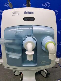 Draeger Evita Infinity V500 Ventilator with Infinity C500 Monitor on Trolley - 5