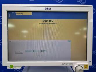 Draeger Evita Infinity V500 Ventilator with Infinity C500 Monitor on Trolley - 4
