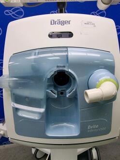 Draeger Evita Infinity V500 Ventilator with Infinity C500 Monitor on Trolley - 5