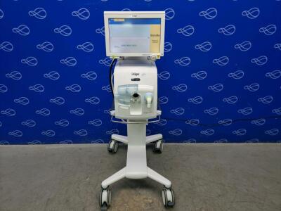 Draeger Evita V300 Ventilator with Infinity C500 Monitor on Trolley