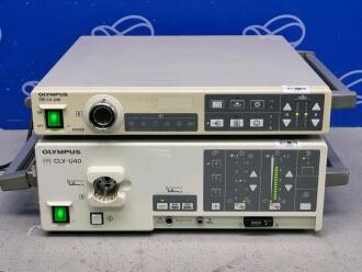 Olympus Evis CV-240 Video Processor and Olympus Evis CLV-U40 Light Source
