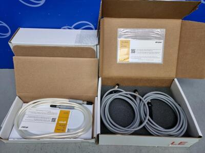 3 x Stryker 0233035100 Universal Fibre Optic Light Cable & 1 x Stryker 0233-050-064 Fibre Optic Light Cable