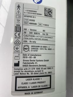 Sirona Orthophos XG 3 OPG - No HDD - 2