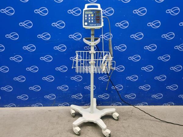 CSI Criticare Comfort Cuff 506N3 Series Vital Signs Monitor on Rollstand