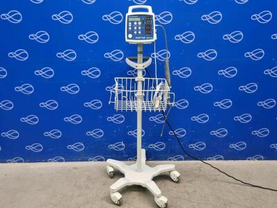 CSI Criticare Comfort Cuff 506N3 Series Vital Signs Monitor on Rollstand