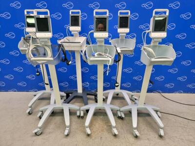 6 x Mindray VS-600 Vital Signs Monitor on Rollstand