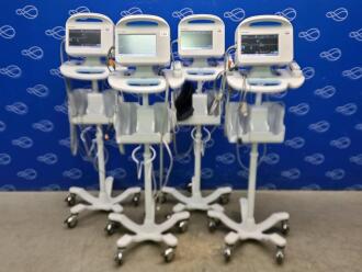 4 x Welch Allyn Connex Series 6000 Vital Signs Monitor on Rollstand