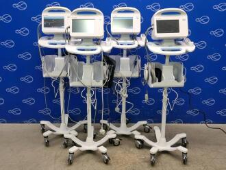4 x Welch Allyn Connex Series 6000 Vital Signs Monitor on Rollstand