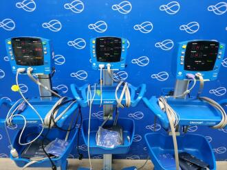 3 x GE Carescape V100 Dinamap Vital Signs Monitor on Rollstand - 2