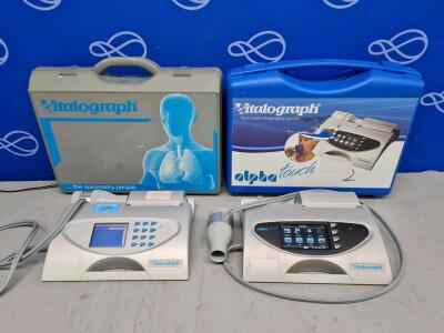 1 x Vitalograph 6000, 1 x Vitalograph 6000 Alpha Touch Spirometer