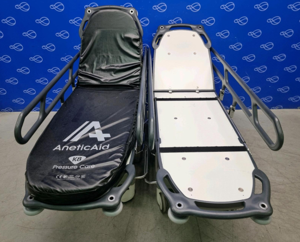 2 x Anetic Aid QA3 Patient Trolley