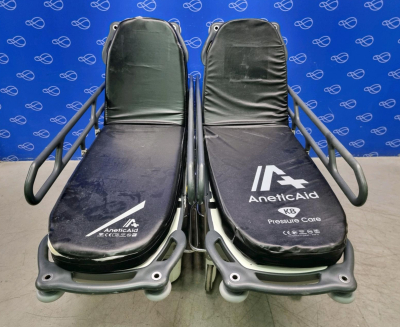 2 x Anetic Aid QA3 Patient Trolley