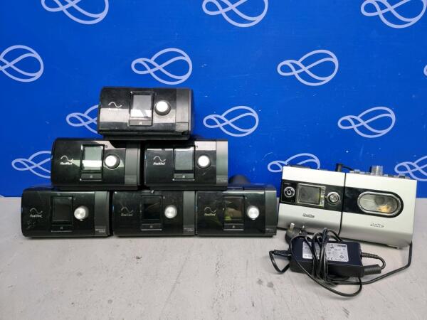 6 x ResMed AirSense 10 Autoset CPAP & 1 x ResMed S9 CPAP with H5i Humidifier