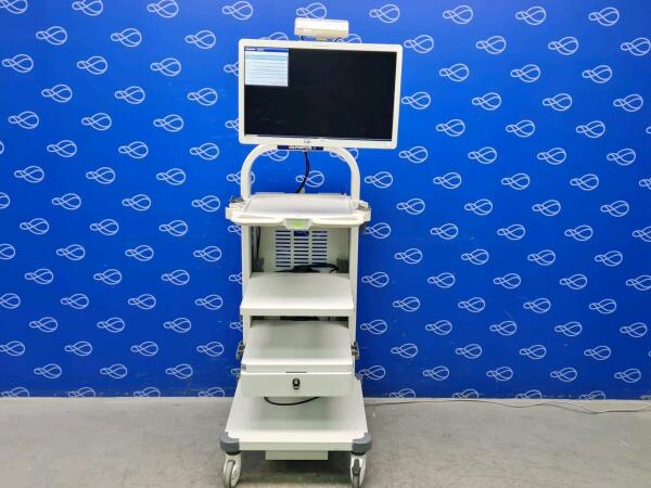 Olympus WM-NP2 Stack Trolley with Olympus OEV262H HD LCD Monitor