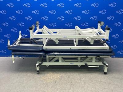 2 x Akron Blue Mobile Patient Couch