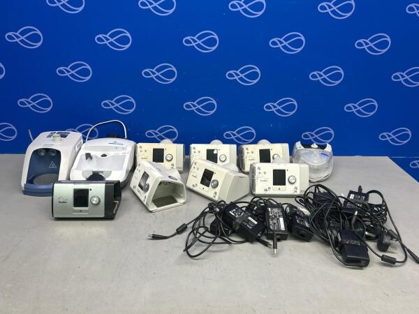 6 x ResMed AirSense 10 Autoset For Her CPAP Units & 1 x ResMed Lumis 150 VPAP ST CPAP Unit