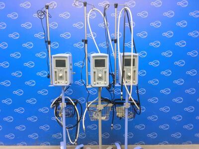 3 x Infant Flow SiPAP On Rollstand