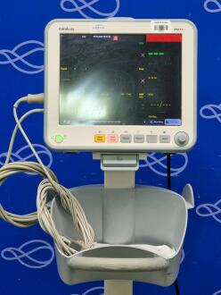 Mindray iPM 12 Patient Monitor on Rollstand - 2