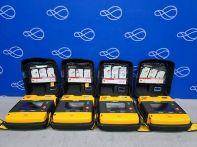 4 x Physio Control Lifepak 1000 AED Defibrillator
