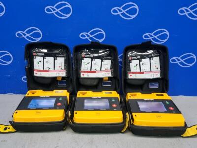 3 x Physio Control Lifepak 1000 AED Defibrillator