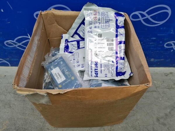Quantity of Philips Heartstart Smart Pads II and Philips M5070A Batteries
