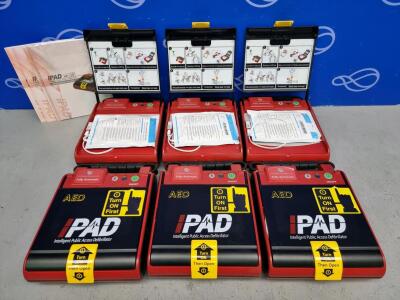 6 x CU Medical Systems Ipad AED NF1201 Defibrillator