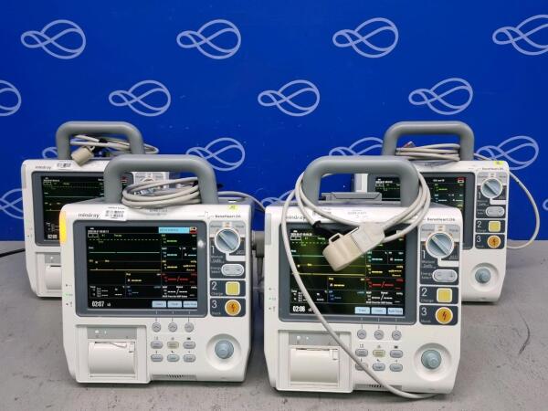 4 x Mindray BeneHeart D6 Defibrillator with Pacing Function
