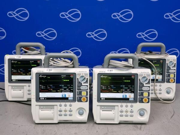 4 x Mindray BeneHeart D6 Defibrillator with Pacing Function