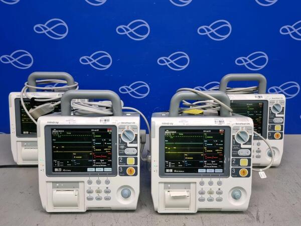 4 x Mindray BeneHeart D6 Defibrillator with Pacing Function