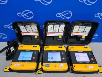 3 x Physio Control Lifepak 1000 Defibrillator