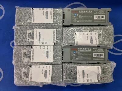 8 x Mindray Battery Model Number LI34I001A for BeneHeart D6 Defibrillator