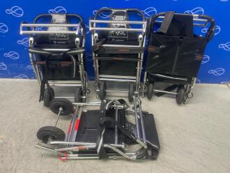 3 x Ferno Compact Evacuation Chairs & 1 x Ferno Compact 2 Track Evacuation Chair (chair only - no track)