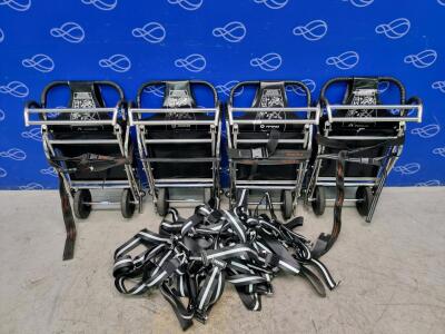 4 x Ferno Compact Evacuation Chair & Quantity of Ferno Locking Belts