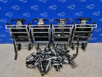 4 x Ferno Compact Evacuation Chair & Quantity of Ferno Locking Belts