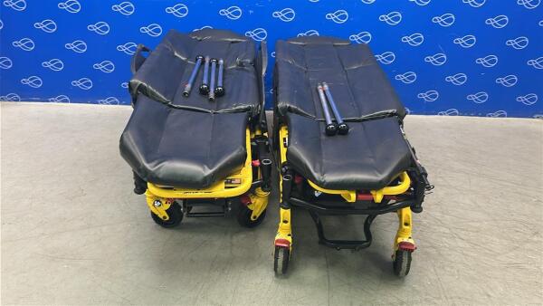 2 x Stryker 6550 Power Pro TL Ambulance Stretcher