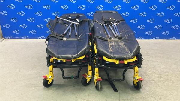 2 x Stryker 6550 Power Pro TL Ambulance Stretcher