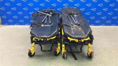 2 x Stryker 6550 Power Pro TL Ambulance Stretcher