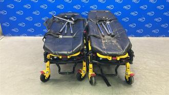 2 x Stryker 6550 Power Pro TL Ambulance Stretcher