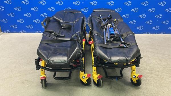 2 x Stryker 6550 Power Pro TL Ambulance Stretcher
